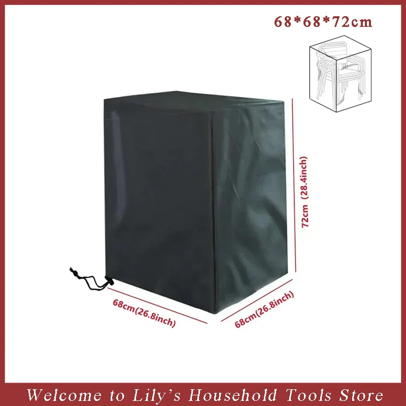Waterproof Cover for Stacked Garden Chairs