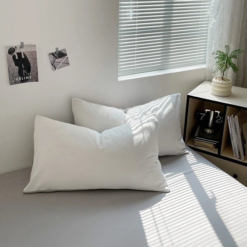 Dekbedovertrekset microfiber 3-delig met rits