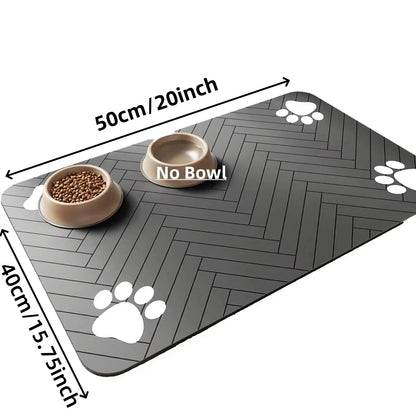 Absorberende Placemat voor Honden en Katten – Waterdicht en Sneldrogend