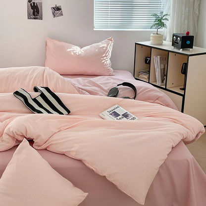 Dekbedovertrekset microfiber 3-delig met rits