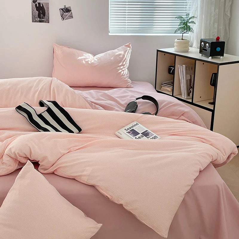 Dekbedovertrekset microfiber 3-delig met rits