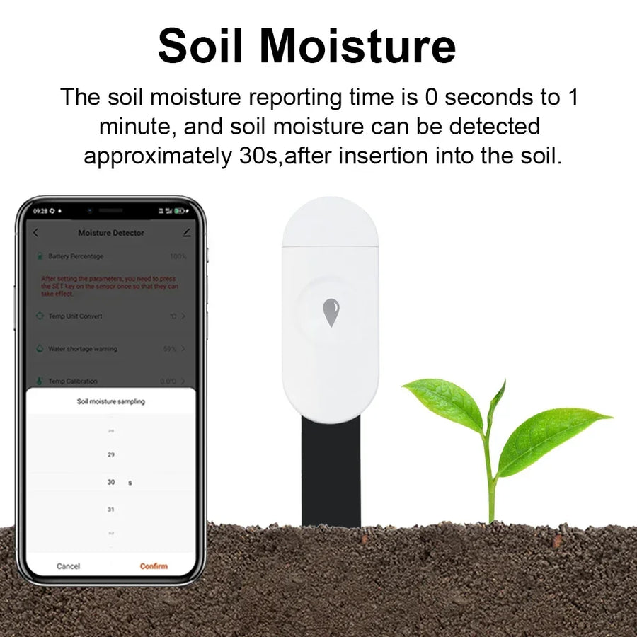 Tuya Zigbee Soil Moisture, Temperature, and Humidity Sensor