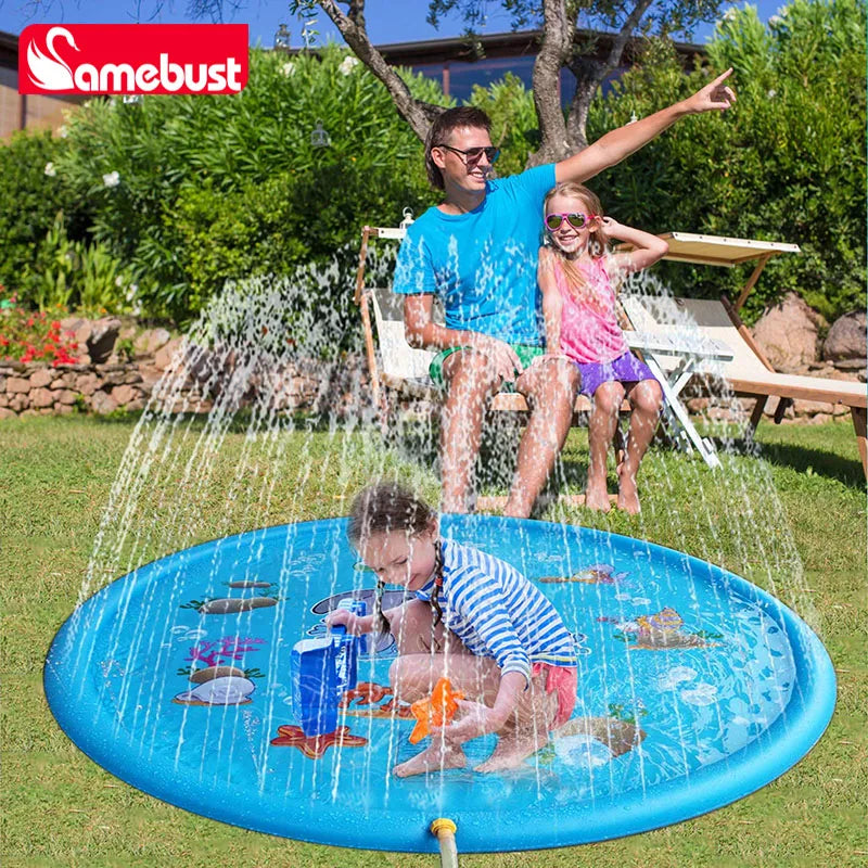 Inflatable Sprinkler Play Mat for Outdoor Water Fun