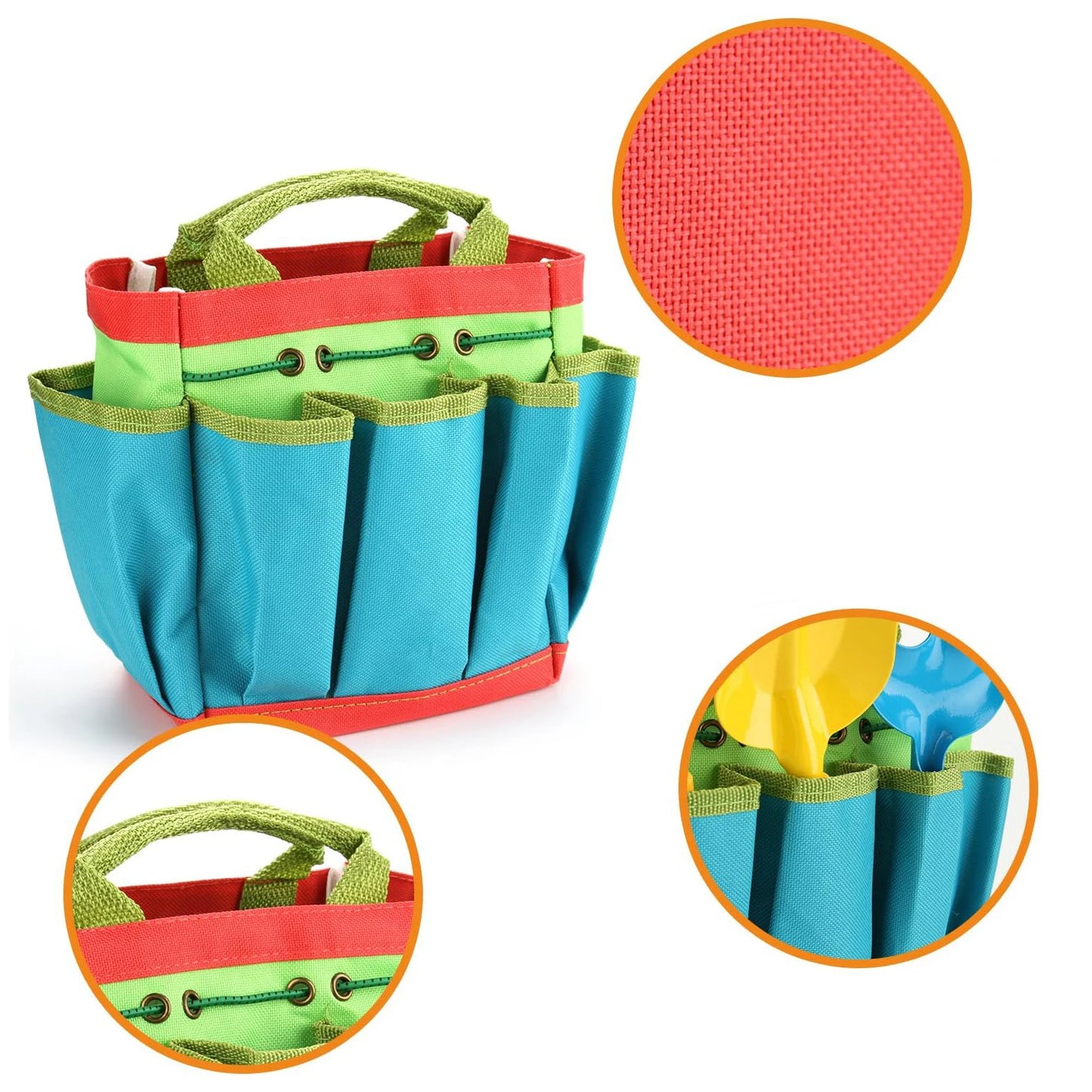 Rubberen Tuingereedschap Set voor Kinderen: Schep, Hark en Gieter