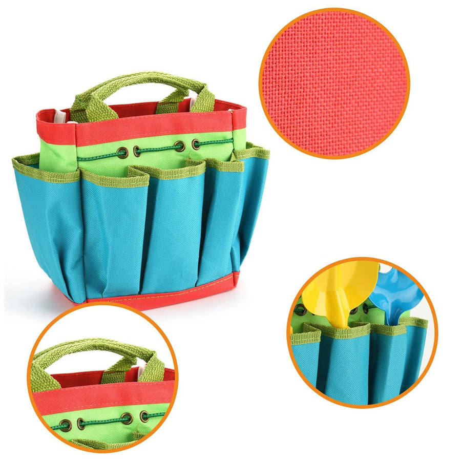 Kindertuingereedschap set rubber schep hark gieter