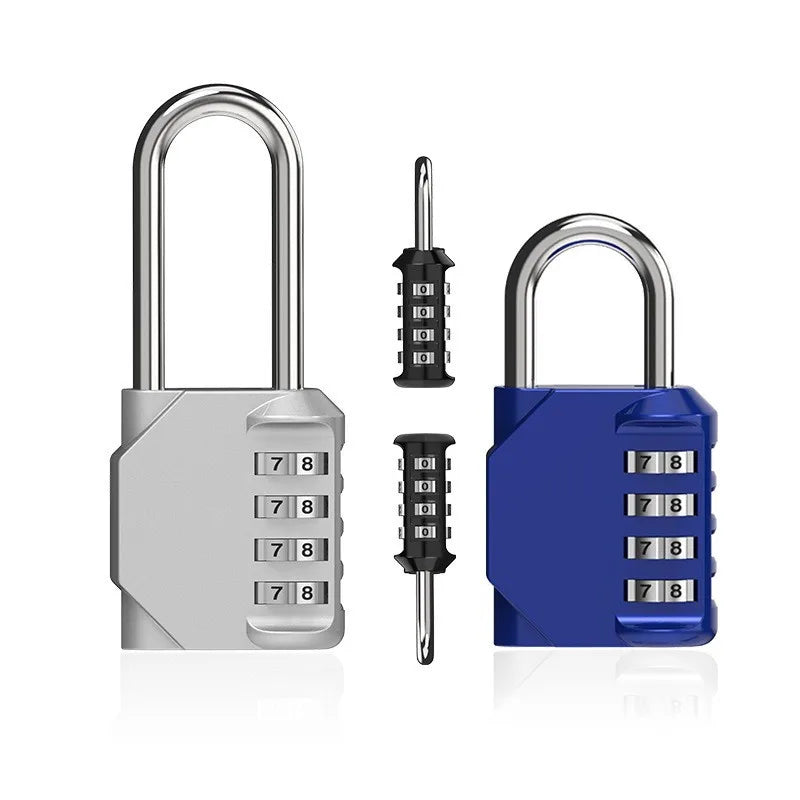 Hangslot met sleutel zinklegering zwart zilver