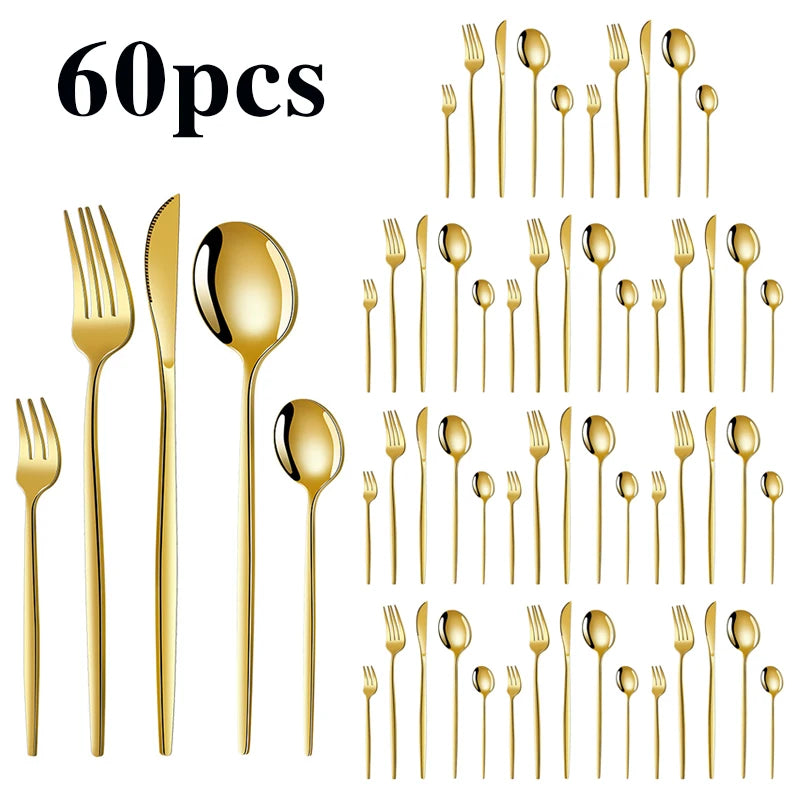 Gouden Portugese Bestekset RVS