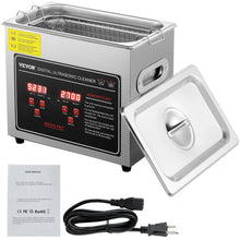 Ultrasone reiniger 1.3L RVS met verwarming