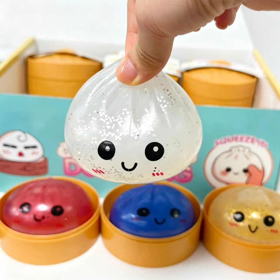 Knijpspeeltje squishy dumpling stressvermindering
