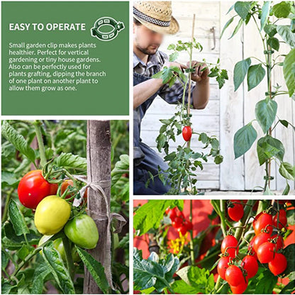 100 Kunststof Plantbevestigingsclips