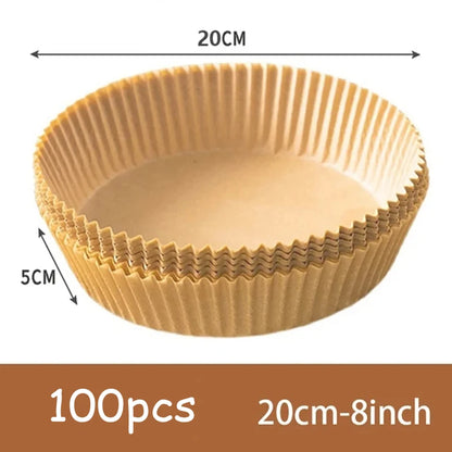 Rond Bakpapier voor Airfryer (50 stuks)