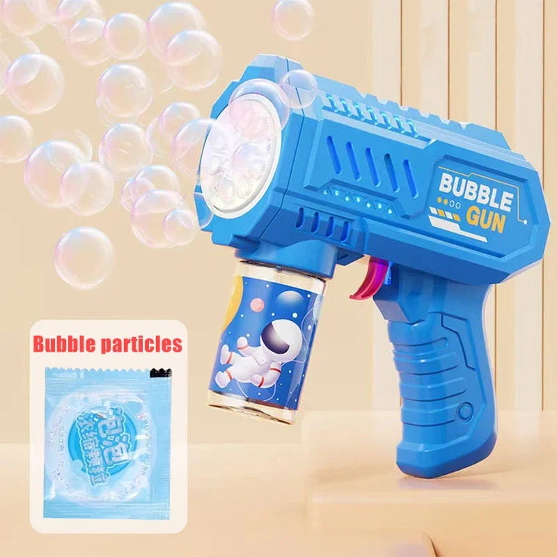 Dinosaurus bubbelmachine met licht 6 openingen
