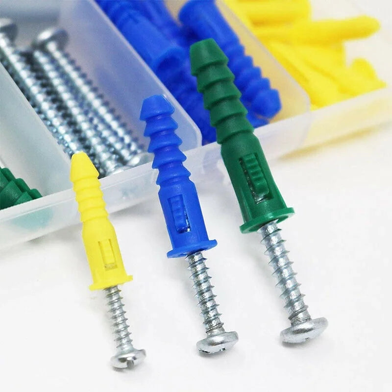 Wandpluggen 66 delig set (pluggen en schroeven)