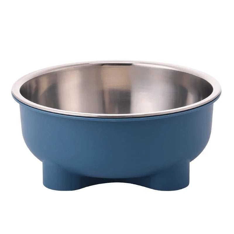 Voerbak 600 ml roestvrij staal antislip