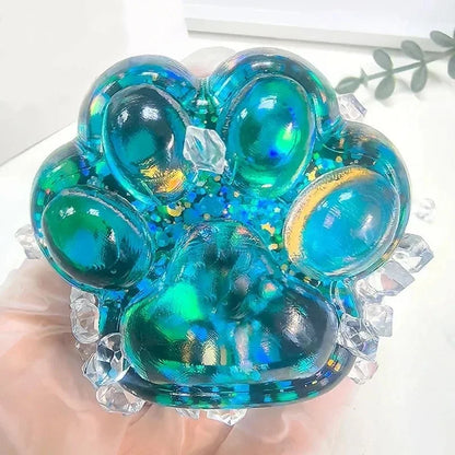 Squishy kattenpoot fidget toy