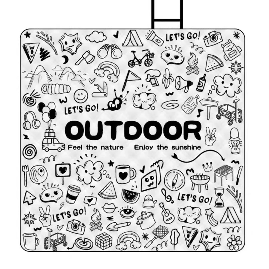 Picknickmat 200x200 cm vochtbestendig machinewasbaar