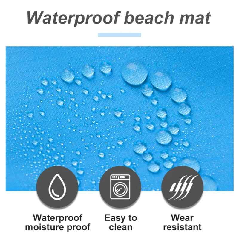 Strandmat extra groot waterdicht zandvrij