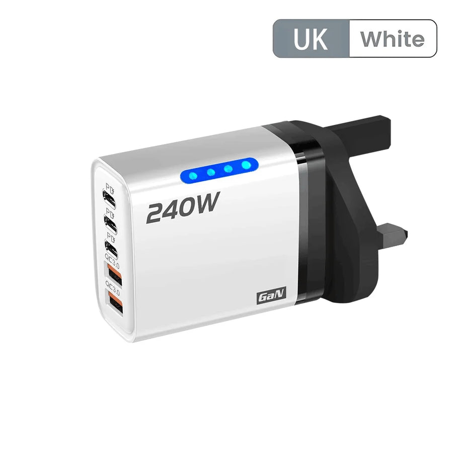 120W USB C  snellader EU stekker
