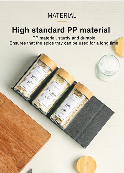Uitschuifbare kruidenlade met 4 lagen voor potjes en specerijen