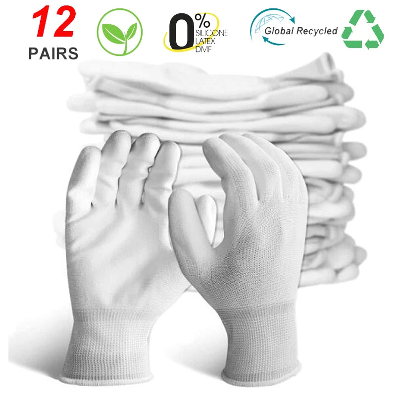 Werkhandschoenen PU-coating 12 paar