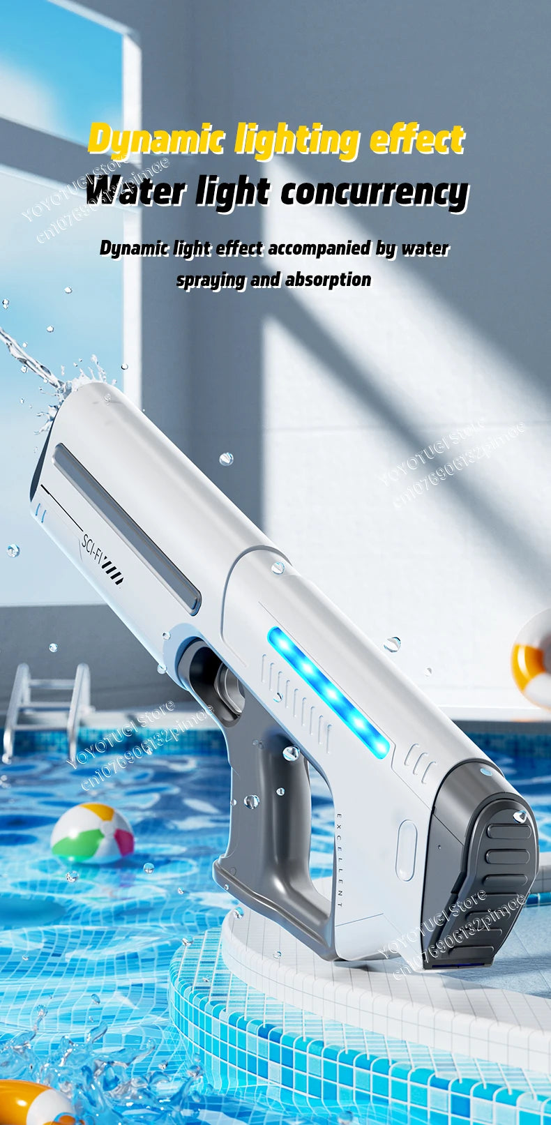 Fully Automatic Electric Water Gun with Large Capacity