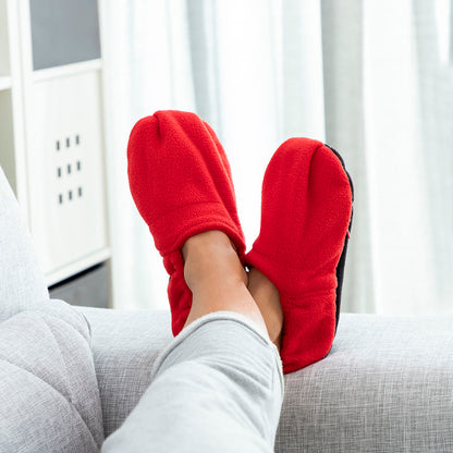 Innovagoods Verwarde Slippers, Op Te Warmen In De Magnetron Innovagoods Rood