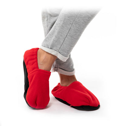 Innovagoods Verwarde Slippers, Op Te Warmen In De Magnetron Innovagoods Rood