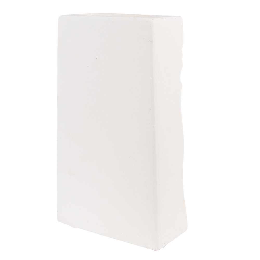 Vaas Gezicht 15x9x25 cm Wit Keramiek Decoratie Vaas