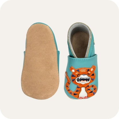 Soft leather baby shoes Tigreau
