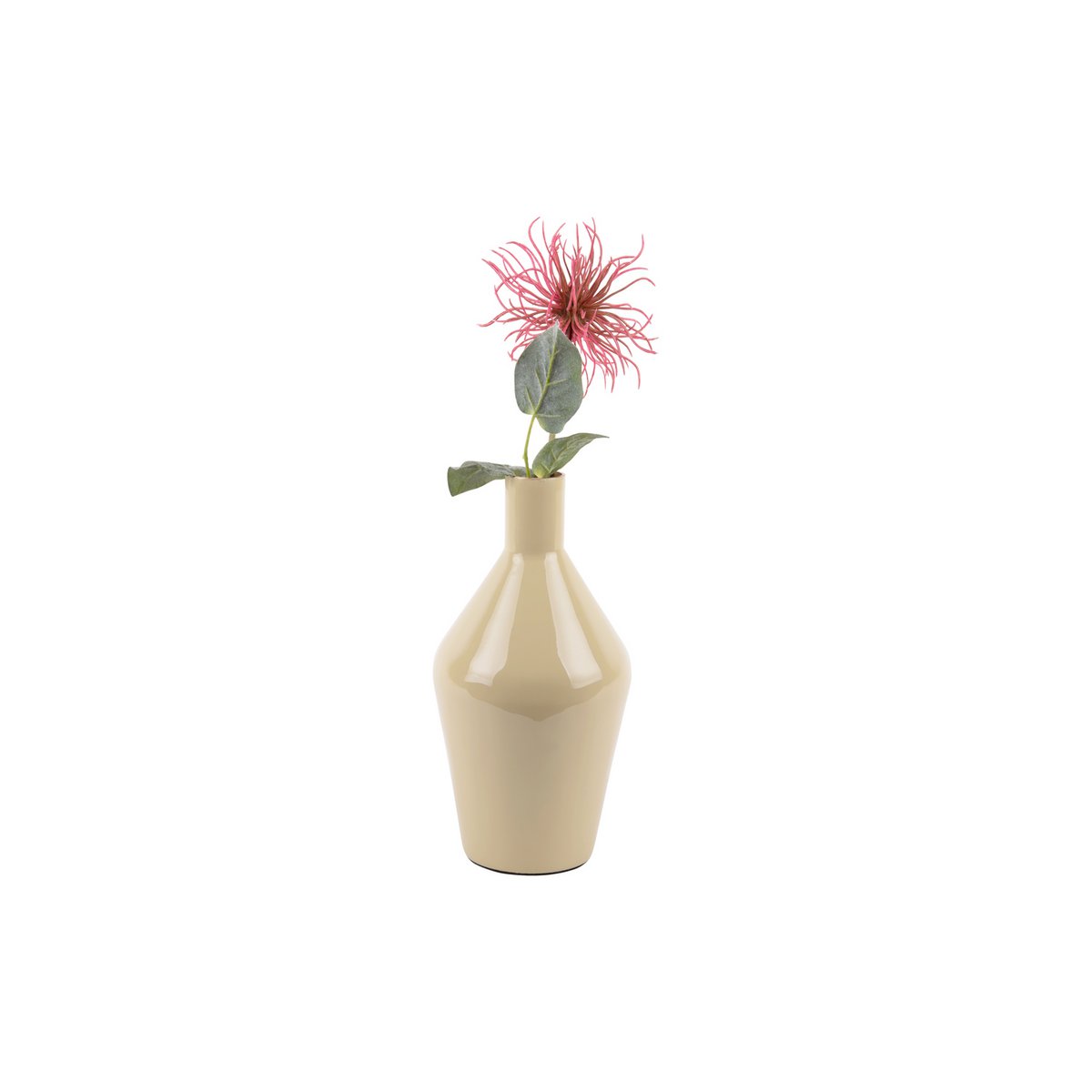 Vaas kegel 10x22 cm bruin ijzer