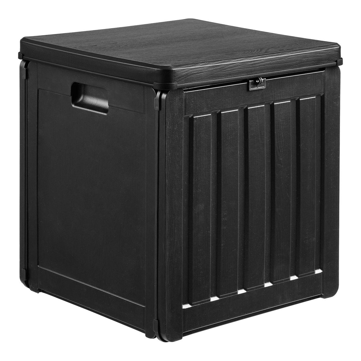 Kussendoos 76L kunststof zwart 42,8x42,8x46,4 cm