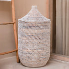 Wasmand met deksel 40x57 cm bananenvezel