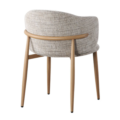 Eetkamerstoel Okura set van 2 beige 58x57.5x75.5 cm
