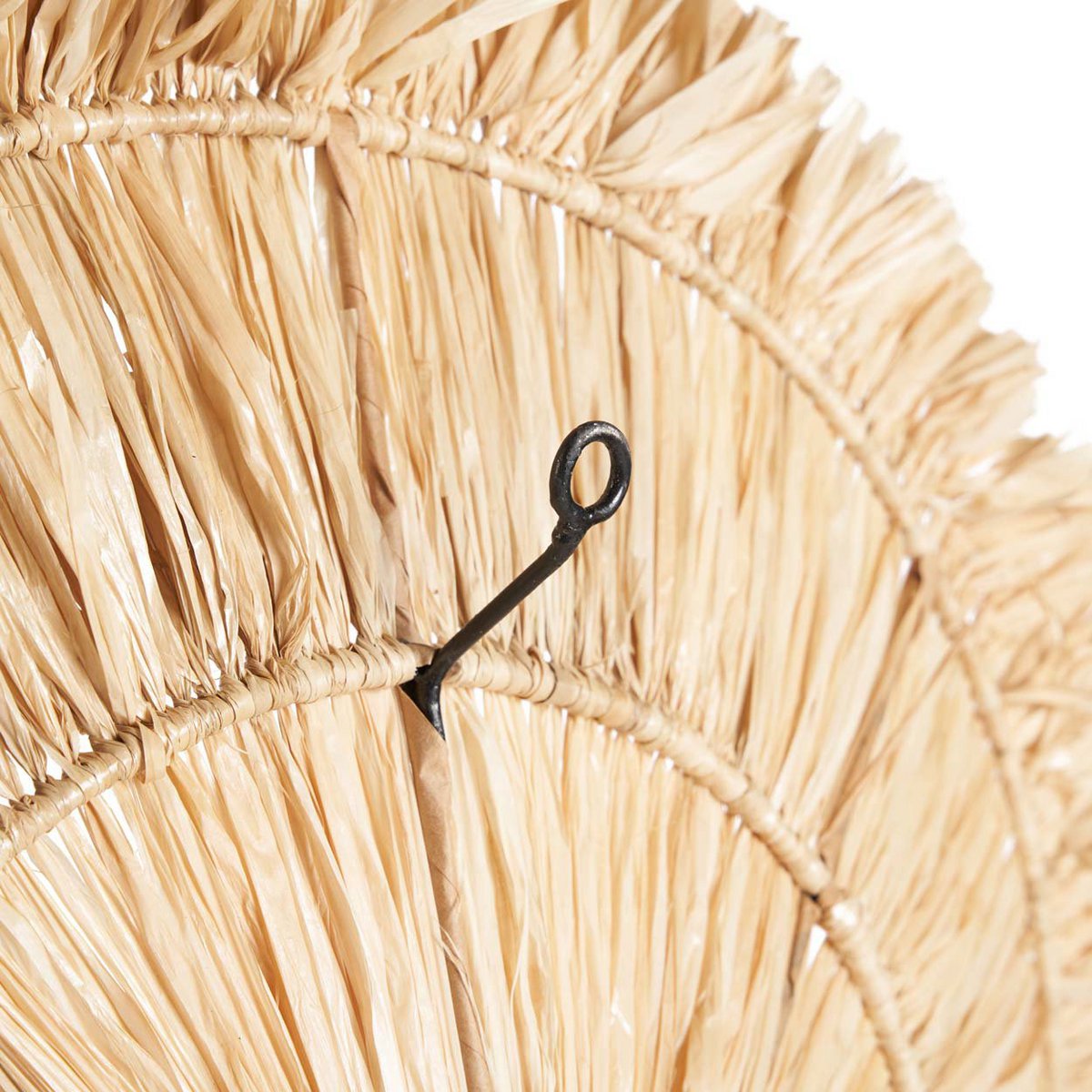 Wanddecoratie sisal 50 cm diameter naturel