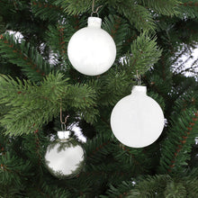 Kerstballen set 26 stuks glas wit