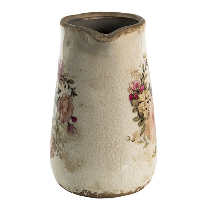 Waterkan keramiek 1500 ml roze beige
