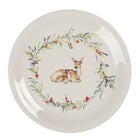 Dinerbord Ø 28 cm keramiek wit rendier