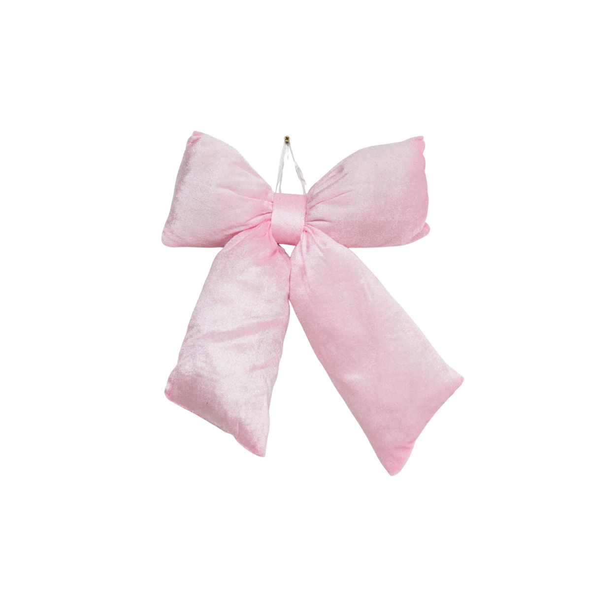 Kerstdecoratie strik 32x40 cm lichtroze fluweel