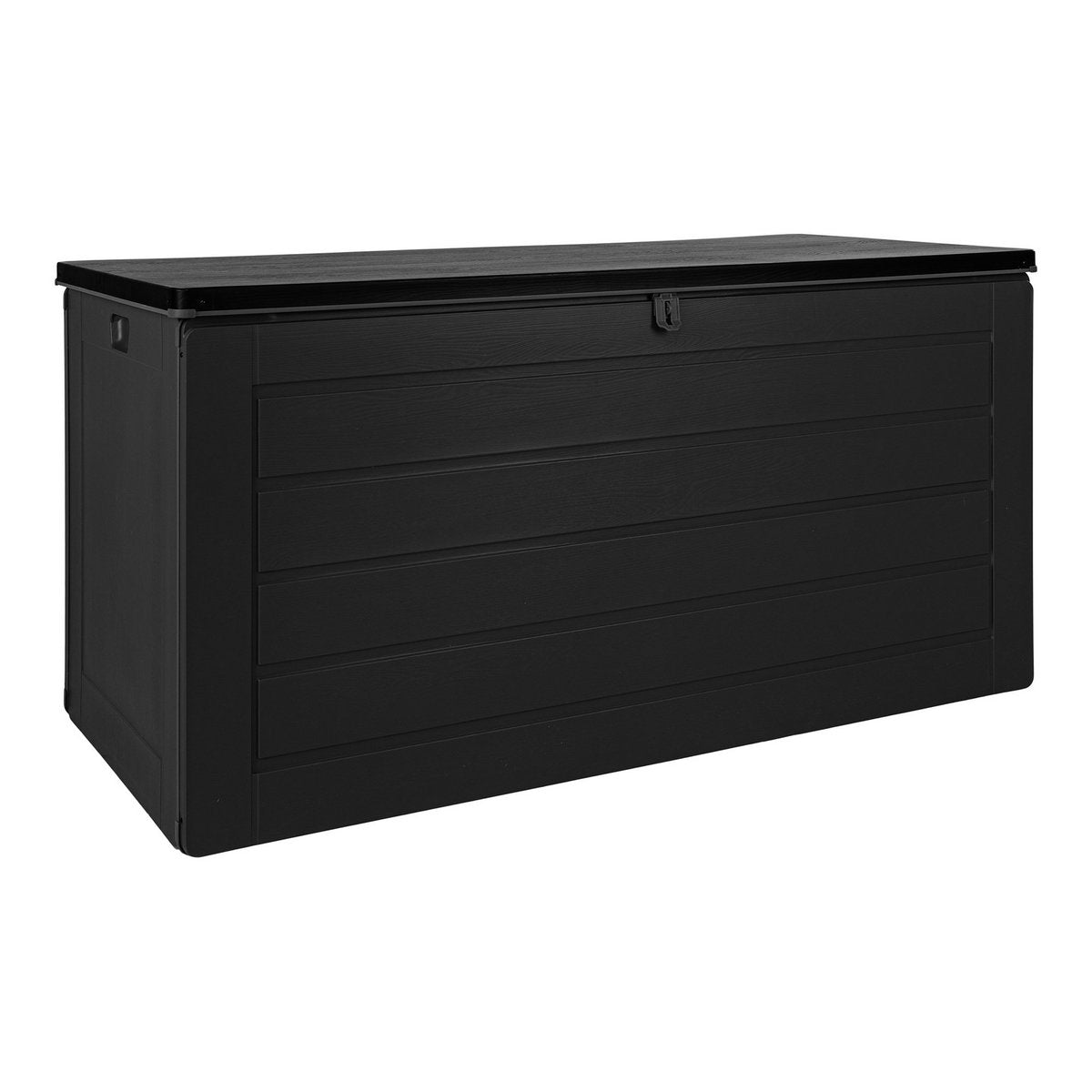 Kussendoos kunststof 146,5x61x64,5 cm zwart 490L