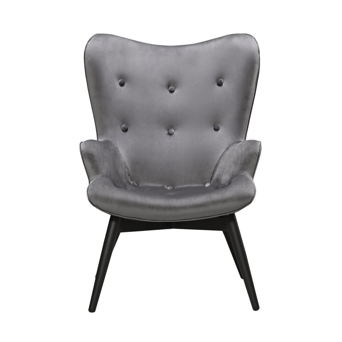 Armchair grey velvet