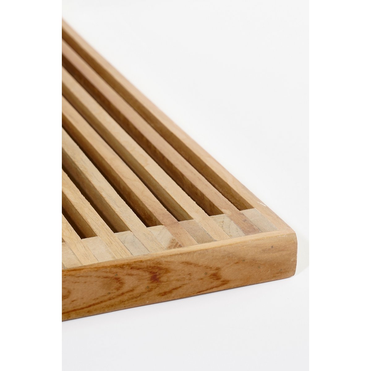 Wandplank zwevend set van 2 gerecycled hout bruin