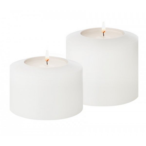 Theelichthouder Cornelius Ø7 cm wit beige
