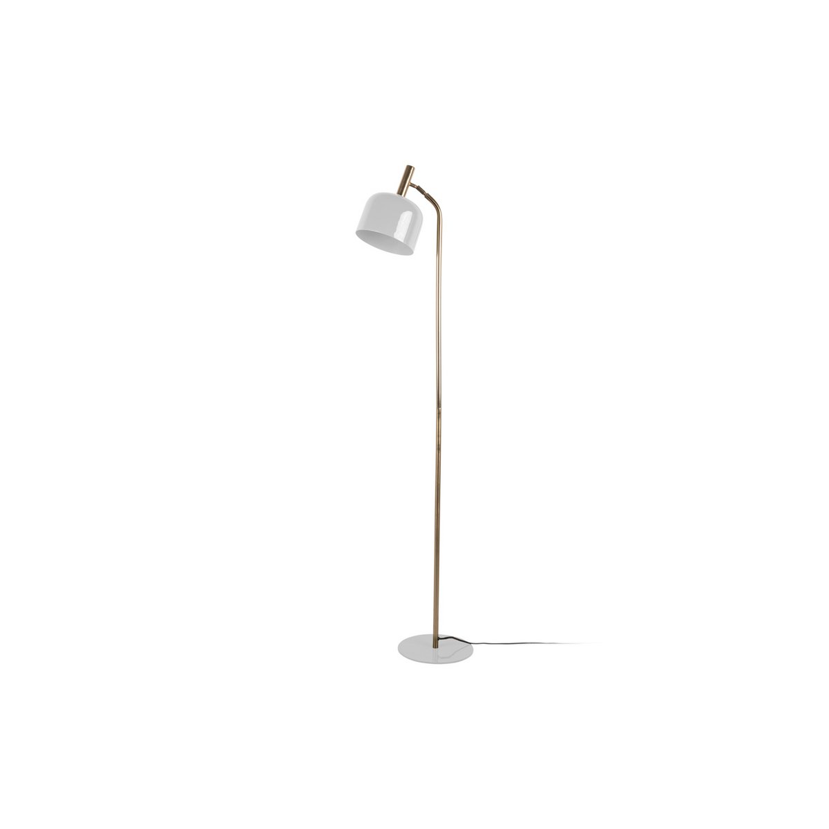 Vloerlamp 164x26x26 cm wit ijzer