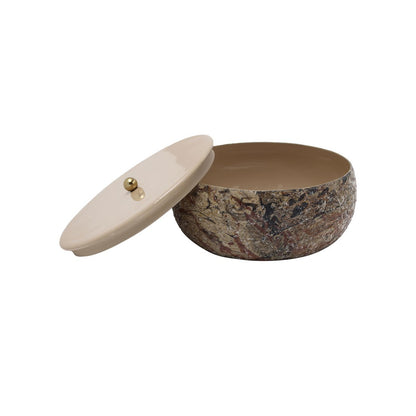 Opbergdoos mozaïek marmer 17 cm