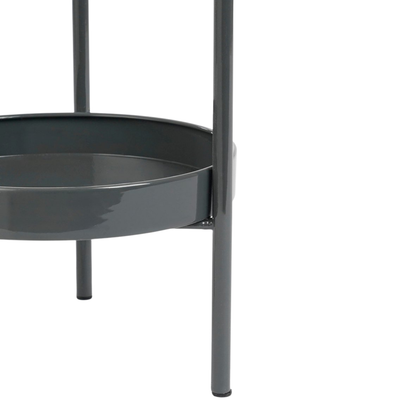 Bloempot standaard 19x60 cm ijzer zwart