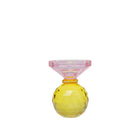 H10cm Amber and Pink knob