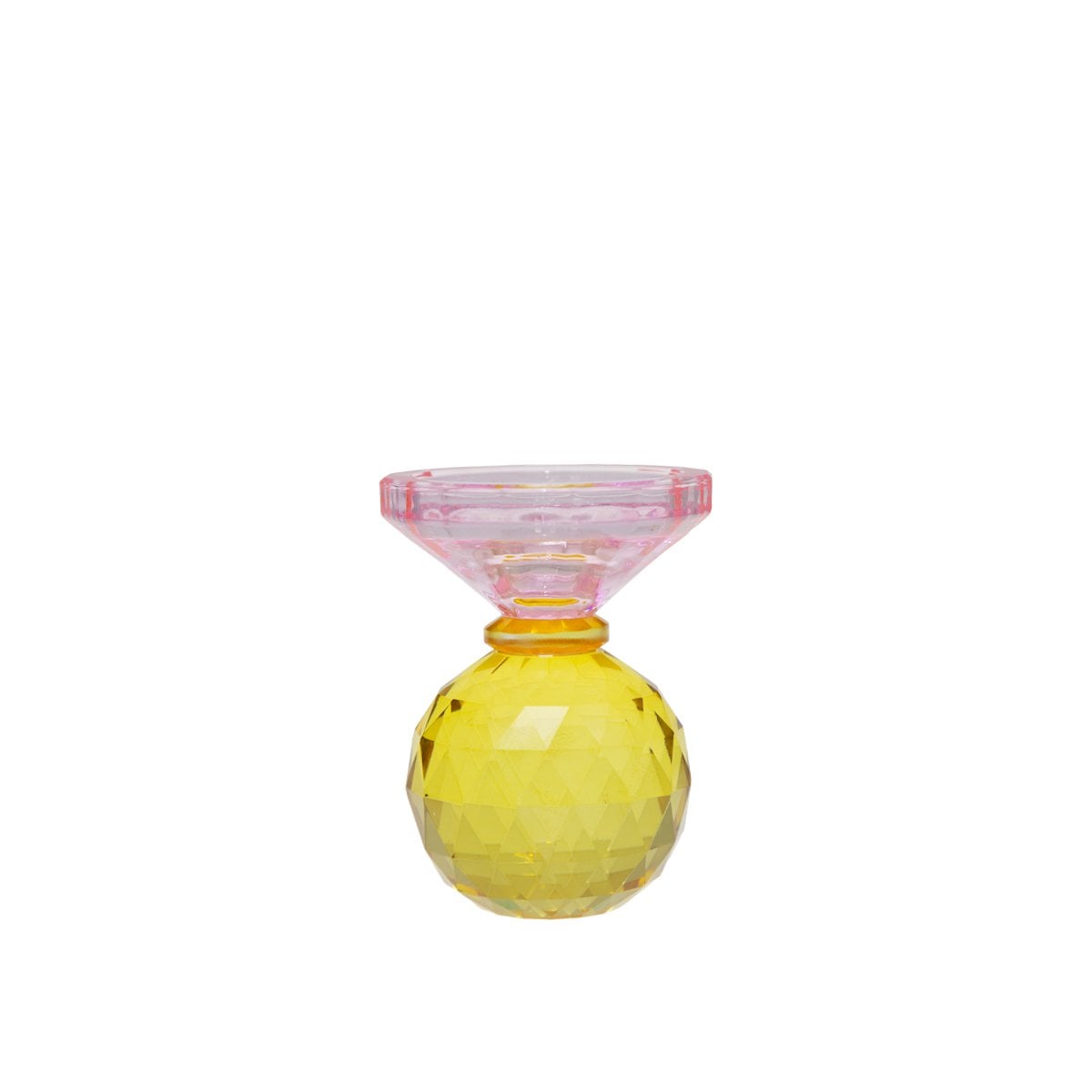 H10cm Amber and Pink knob