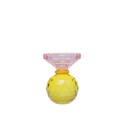 H10cm Amber and Pink knob
