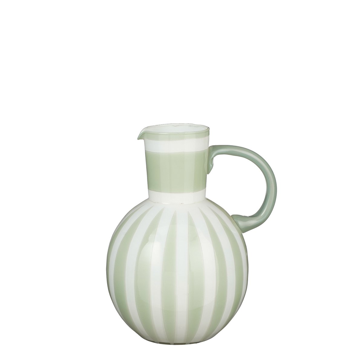 Vaas 21 cm glas lichtgroen