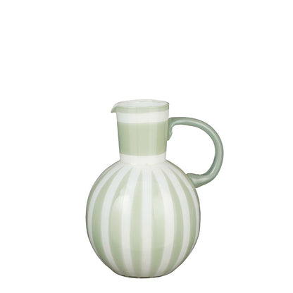 Vaas 21 cm glas lichtgroen
